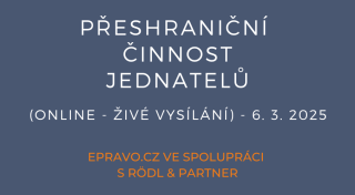 Přeshraniční činnost jednatelů (online - živé vysílání) - 6.3.2025