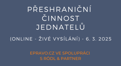 Přeshraniční činnost jednatelů (online - živé vysílání) - 6.3.2025