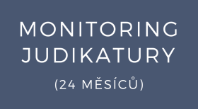 Monitoring judikatury (24 měsíců)