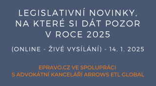 Legislativní novinky, na které si dát pozor v roce 2025 (online - živé vysílání) - 14.1.2025