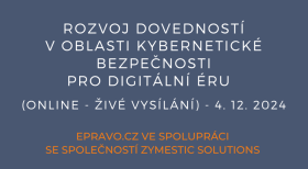 Rozvoj dovedností v oblasti kybernetické bezpečnosti pro digitální éru (online - živé vysílání) - 4.12.2024