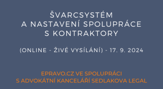 Švarcsystém a nastavení spolupráce s kontraktory (online - živé vysílání) - 17.9.2024