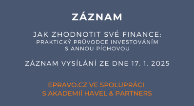 ZÁZNAM: Jak zhodnotit své finance: Praktický průvodce investováním s Annou Píchovou - 17.1.2025 